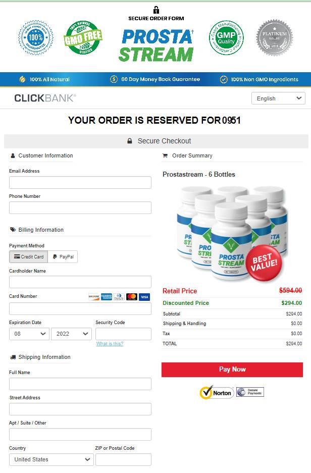 Protetox - Order Page